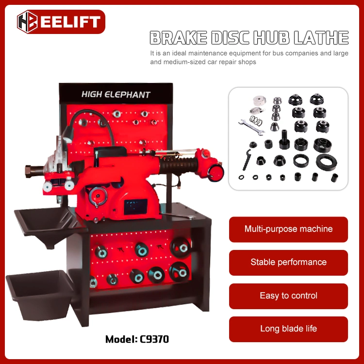 Premium Digital Brake Lathe Machine on Car Kwik Way Brake Lathe for Discs and Drums Trucks/ Brake Disc Lathe Machine Brake Drum Disc Lathe Cutting Machine