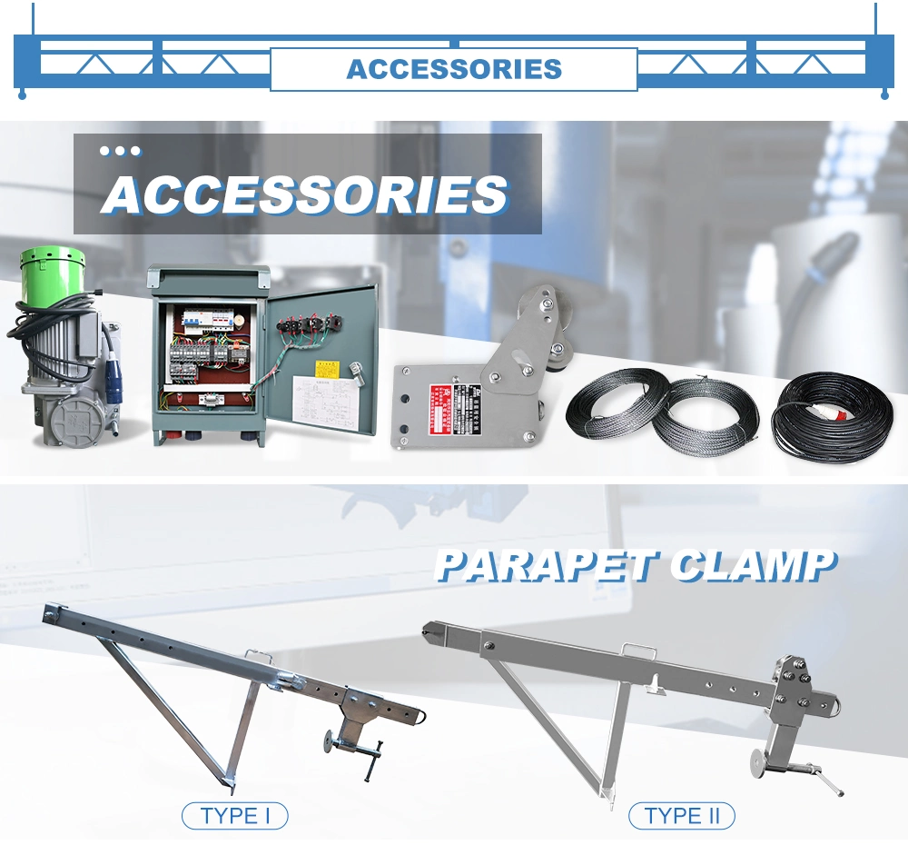 Glass Cleaning Aerial Working Bmu Platform Equipment Mechanism