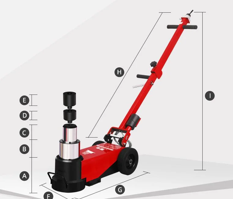 China Suppliers 50-100ton Pneumatic Hydraulic Floor Air Jack