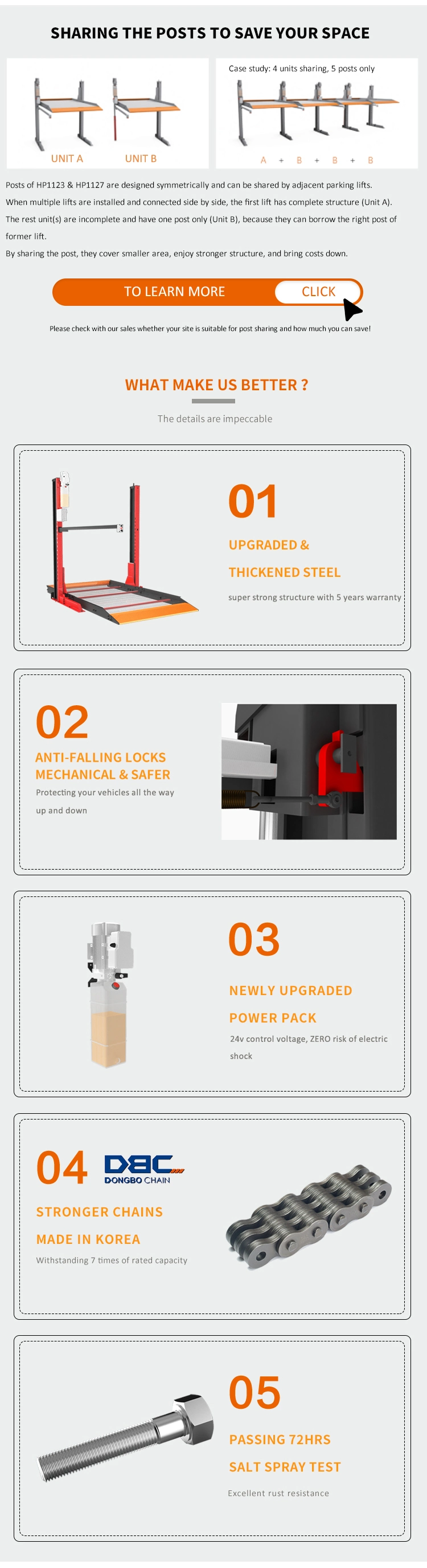 TUV Approved Customizable Hydraulic 2 Post 2 Level Car Parking Lift