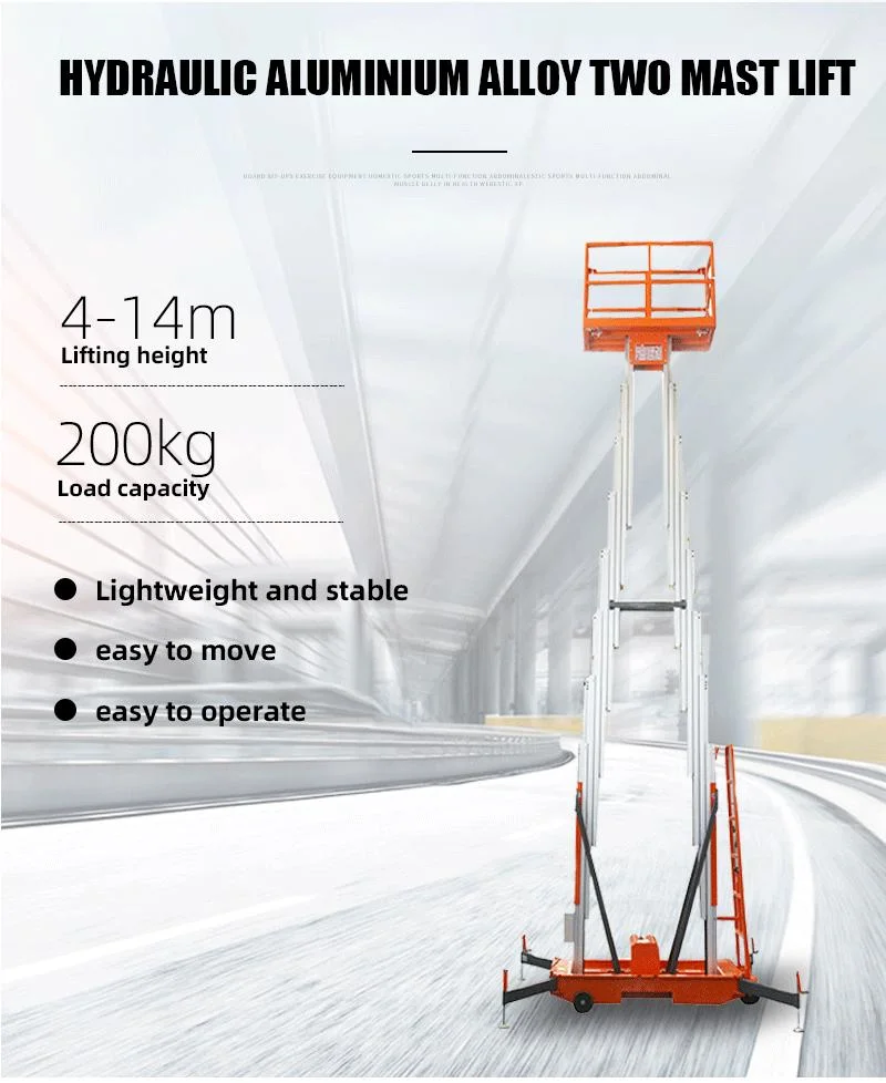 Hydraulic Electric Mobile Scissor Telescopic Articulate Boom Mast Man Lift Aerial Working Platform Lifting Equipment