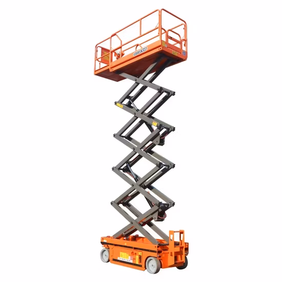 Подъемная рабочая платформа высотой 6 м, мини-ножничный подъемник, самоходный электрический ножничный подъемник
