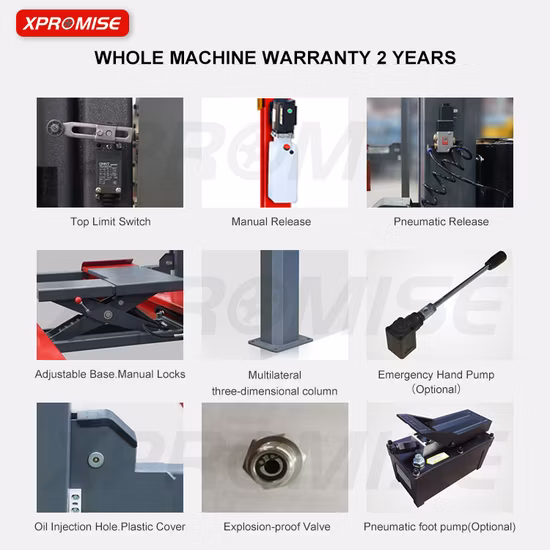 4т профессиональный автомобильный четырехстоечный автоподъемник для автосервиса