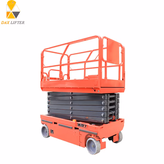 Китайские авиационные работы используют вертикальное подъемное самоходное подъемное оборудование в аренду