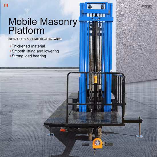 Подъемный стол самоходного лифта из алюминиевого сплава с подъемной платформой для воздушных транспортных средств